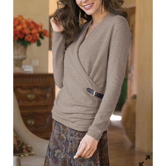 Soft Surroundings Luxe Cashmere Sweater 